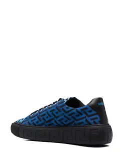 ( Nouvelle Collection ) Versace 5U32P BLU NAVY NERO Baskets Greca Homme -Pas Cher Versace Boutique 17335196 38466108 600