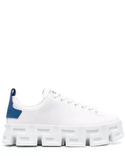 Versace 2W660 BIANCO SAPPHIRE BIANCO Baskets Greca Labyrinth Homme