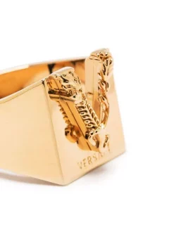 ( Nouvelle Collection ) Versace Bague à V-logo Embossé Homme -Pas Cher Versace Boutique 17335212 37693055 600