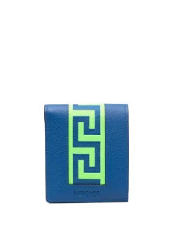( Nouvelle Collection ) Versace Portefeuille Pliant à Détail Greca Homme