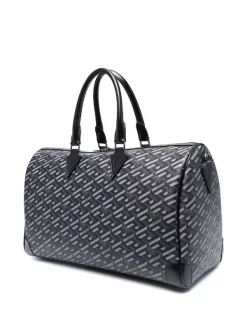Versace 5B05E BLACK + GREY - RUTHENIUM Sac De Voyage Greca Signature Homme -Pas Cher Versace Boutique 17335231 36941645 600