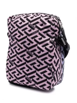 ( Nouvelle Collection ) Versace 5Y13P PINNEAPPLE+CANDY+ORCHID+NERO-PALLADIUM Sacoche à Imprimé Géométrique Homme -Pas Cher Versace Boutique 17335237 37448959 600