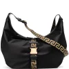 ( Nouvelle Collection ) Versace Sac Porté épaule à Détails Greca 2B15V BLACK+GOLD