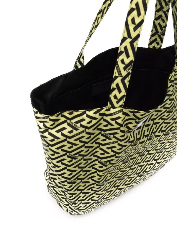 ( Nouvelle Collection ) Versace 5U36V BLUE NAVY + PINEAPPLE + BLACK Sac Cabas à Imprimé La Greca Homme 5 ( Nouvelle Collection ) Versace 5U36V BLUE NAVY + PINEAPPLE + BLACK Sac Cabas à Imprimé La Greca Homme – Image 5