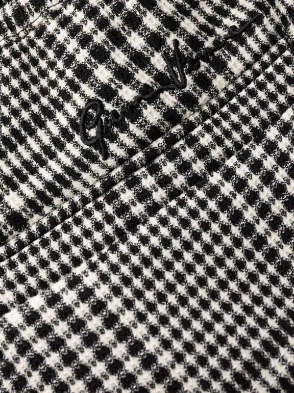 ( Nouvelle Collection ) Versace Pantalon à Carreaux 2W020 WHITE+BLACK 6 ( Nouvelle Collection ) Versace Pantalon à Carreaux 2W020 WHITE+BLACK – Image 6