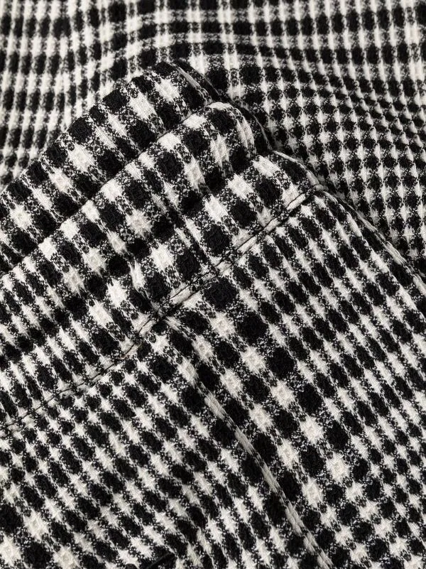 ( Nouvelle Collection ) Versace Pantalon à Carreaux 2W020 WHITE+BLACK 7 ( Nouvelle Collection ) Versace Pantalon à Carreaux 2W020 WHITE+BLACK – Image 7