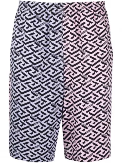 ( Nouvelle Collection ) Versace Bermuda à Imprimé Greca Homme