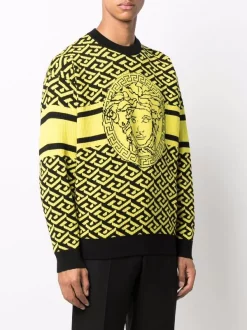 ( Nouvelle Collection ) Versace Pull La Greca Medusa En Jacquard Homme -Pas Cher Versace Boutique 17335257 36570429 600