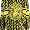 ( Nouvelle Collection ) Versace Pull La Greca Medusa En Jacquard Homme