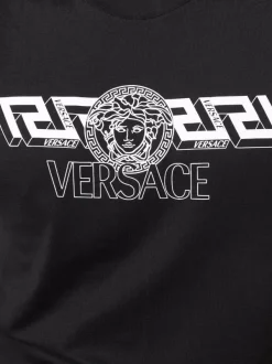 ( Positively Conscious ) Versace T-shirt à Logo Imprimé 1B000 BLACK 9 ( Positively Conscious ) Versace T-shirt à Logo Imprimé 1B000 BLACK -Pas Cher Versace Boutique 17335258 36370839 600
