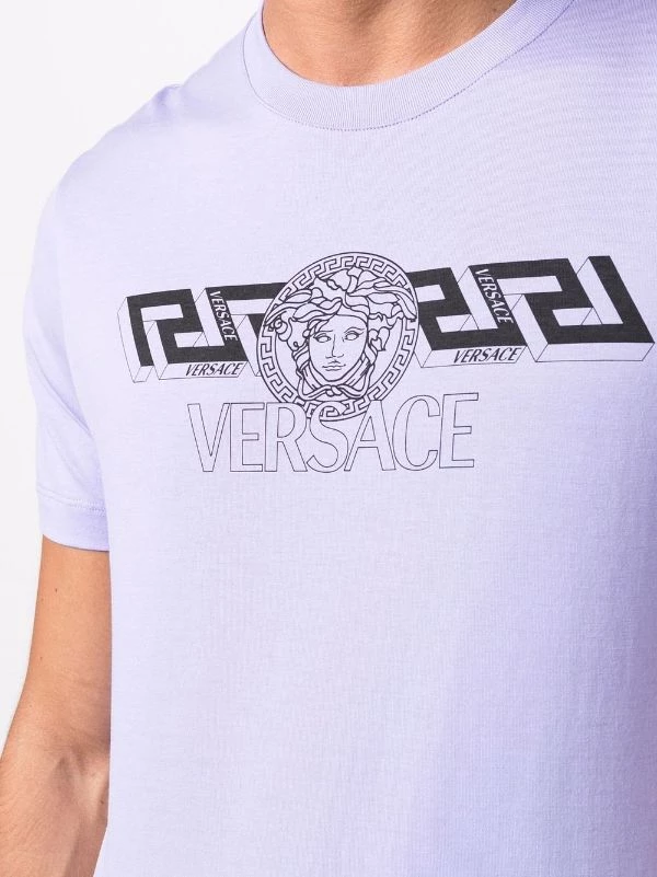 ( Nouvelle Collection ) Versace T-shirt à Logo Imprimé Homme 5 ( Nouvelle Collection ) Versace T-shirt à Logo Imprimé Homme – Image 5