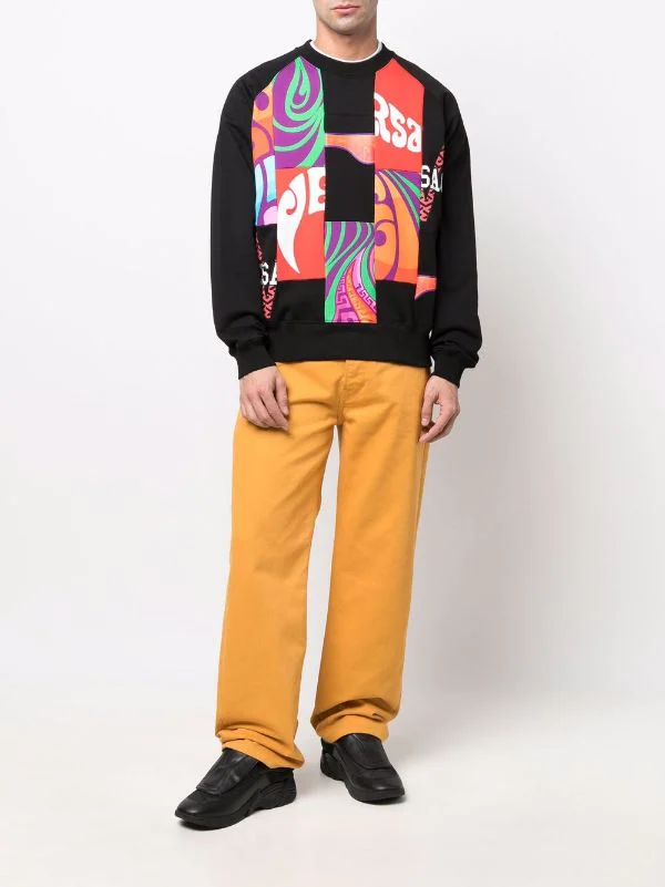 ( Nouvelle Collection ) Versace Sweat Medusa Music à Design Patchwork 5B020 2 ( Nouvelle Collection ) Versace Sweat Medusa Music à Design Patchwork 5B020 – Image 2