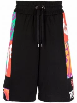 ( Nouvelle Collection ) Versace Short De Sport à Imprimé Abstrait Homme