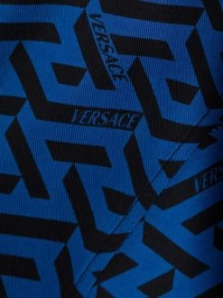 ( Nouvelle Collection ) Versace Haut De Pyjama En Soie à Imprimé Géométrique 5U290 SAPPHIRE BLACK 5 ( Nouvelle Collection ) Versace Haut De Pyjama En Soie à Imprimé Géométrique 5U290 SAPPHIRE BLACK -Pas Cher Versace Boutique 17335324 36551023 600