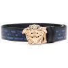 Versace 5U18V Blu Navy+Black-Versace Gold Ceinture Medusa à Motif Monogrammé Homme