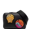 ( Nouvelle Collection ) Versace Sac Banane à Logo 6B12V BLACK + MULTICOLOR - VERSACE GOLD