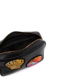 ( Nouvelle Collection ) Versace Sac Banane à Logo 6B12V BLACK + MULTICOLOR - VERSACE GOLD -Pas Cher Versace Boutique 17335331 36252417 600
