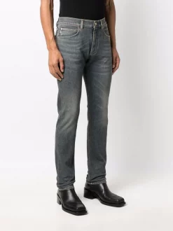 ( Nouvelle Collection ) Versace 1D350 BLUE Jean Droit à Taille Mi-haute Homme -Pas Cher Versace Boutique 17335336 36574897 600