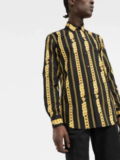 ( Nouvelle Collection ) Versace Chemise à Imprimé Barocco Homme -Pas Cher Versace Boutique 17335340 07a17bc9 0667 4dda bd44 57acd4aefe67 600