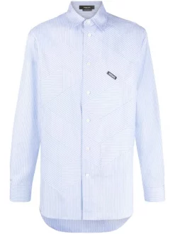 ( Nouvelle Collection ) Versace Chemise à Rayures Multiples Homme