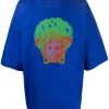 ( Nouvelle Collection ) Versace 1U820 T-shirt En Coton à Logo Medusa Homme