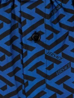 ( Nouvelle Collection ) Versace Boxer En Soie à Imprimé Géométrique Homme -Pas Cher Versace Boutique 17335349 36550382 600