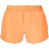 Versace Short De Bain à Détail Greca A702 ORANGE GOLD