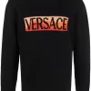 ( Nouvelle Collection ) Versace Pull à Logo En Intarsia 1B000