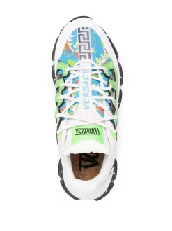 ( Nouvelle Collection ) Versace Baskets Trigeca 6V250 SKY MULTI -Pas Cher Versace Boutique 17336097 37422099 600