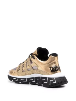 Versace Baskets Trigreca à Découpes 6Y090 ORO+MULTICOLOR -Pas Cher Versace Boutique 17336098 37159649 600