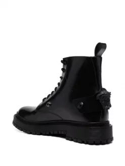 ( Nouvelle Collection ) Versace Bottes Medusa 1B00B NERO RUTENIO ULTRA BLACK -Pas Cher Versace Boutique 17336101 36868565 600