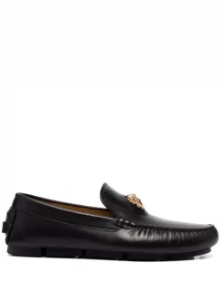 Versace Mocassins Medusa Head En Cuir Homme