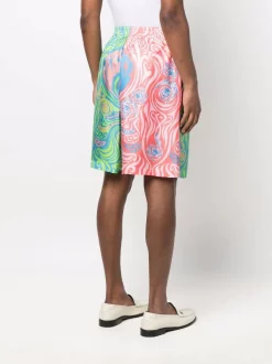 ( Nouvelle Collection ) Versace Short Bicolore à Imprimé Medusa Music 5X000 -Pas Cher Versace Boutique 17336121 37220928 600