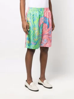 ( Nouvelle Collection ) Versace Short Bicolore à Imprimé Medusa Music 5X000 -Pas Cher Versace Boutique 17336121 37220929 600