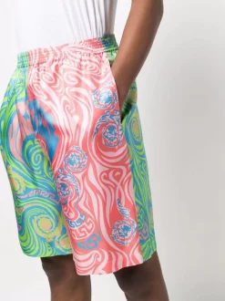 ( Nouvelle Collection ) Versace Short Bicolore à Imprimé Medusa Music 5X000 -Pas Cher Versace Boutique 17336121 37221269 600