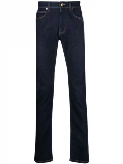 Versace Jean Slim à Taille Mi-haute 1D100 DARK BLUE
