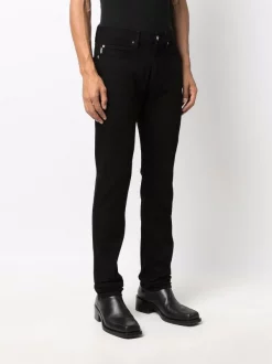 ( Nouvelle Collection ) Versace 1D040 BLACK Jean Droit à Motif Medusa Brodé Homme -Pas Cher Versace Boutique 17336123 36574612 600