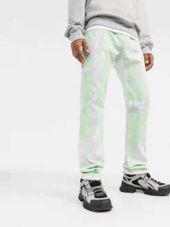 ( Nouvelle Collection ) Versace Jean Droit à Motif Tie Dye 2D390 -Pas Cher Versace Boutique 17336128 63b1c55b f784 4ced 87ea 8dd21d20a47d 600