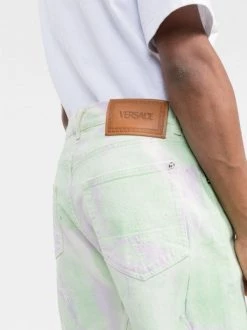 ( Nouvelle Collection ) Versace Jean Droit à Motif Tie Dye 2D390 -Pas Cher Versace Boutique 17336128 aee32018 1e71 41fb 8448 31e4d9cca2f4 600