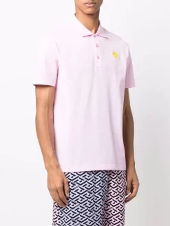 ( Nouvelle Collection ) Versace Polo à Patch Logo 2P810 PINK -Pas Cher Versace Boutique 17336132 36964815 600