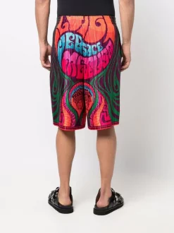 ( Nouvelle Collection ) Versace Short Plissé à Logo Imprimé 5R010 ORANGE MULTICOLOR 8 ( Nouvelle Collection ) Versace Short Plissé à Logo Imprimé 5R010 ORANGE MULTICOLOR -Pas Cher Versace Boutique 17336134 38406536 600