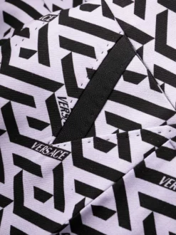 ( Nouvelle Collection ) Versace Pantalon De Costume La Greca 5L160 ORCHID + BLACK -Pas Cher Versace Boutique 17336135 4b48e346 d47b 413d 8682 cbf5505a695a 600