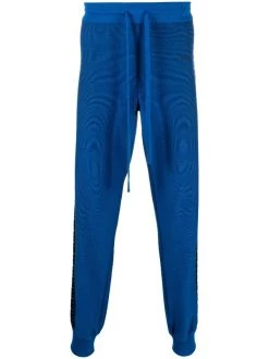 ( Nouvelle Collection ) Versace Pantalon De Jogging La Greca 1U820 SAPPHIRE