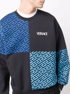 ( Nouvelle Collection ) Versace Sweat à Imprimé La Greca 5U040 BLUE NAVY+PRINT 9 ( Nouvelle Collection ) Versace Sweat à Imprimé La Greca 5U040 BLUE NAVY+PRINT -Pas Cher Versace Boutique 17336140 36060846 600