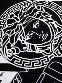 ( Positively Conscious ) Versace 1B000 BLACK Pantalon De Jogging à Détail Greca Homme -Pas Cher Versace Boutique 17336145 36569432 600