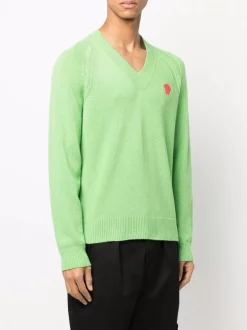 ( Nouvelle Collection ) Versace 1G670 FLUO GREEN Pull En Maille à Motif Medusa Homme -Pas Cher Versace Boutique 17336146 37170413 600