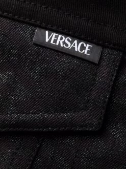 ( Nouvelle Collection ) Versace Surchemise à Design à Empiècements Homme -Pas Cher Versace Boutique 17336147 37709500 600