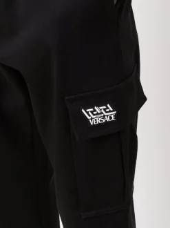 ( Nouvelle Collection ) Versace Pantalon Droit à Patch Greca Homme -Pas Cher Versace Boutique 17336160 38091850 600