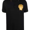 ( Nouvelle Collection ) Versace 1B000 BLACK Polo à Motif Medusa Homme