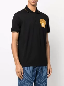 ( Nouvelle Collection ) Versace 1B000 BLACK Polo à Motif Medusa Homme -Pas Cher Versace Boutique 17336161 37168929 600